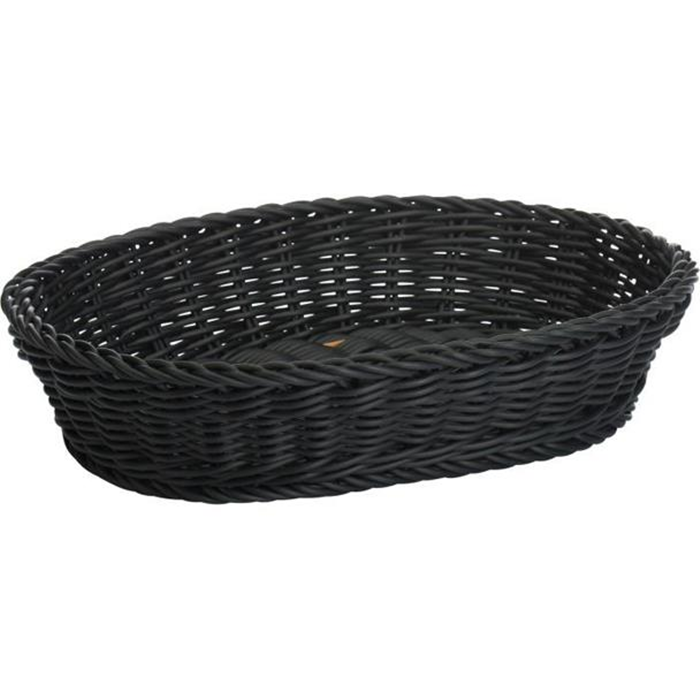 Kurv oval 32x23x7cm. sort Saleen