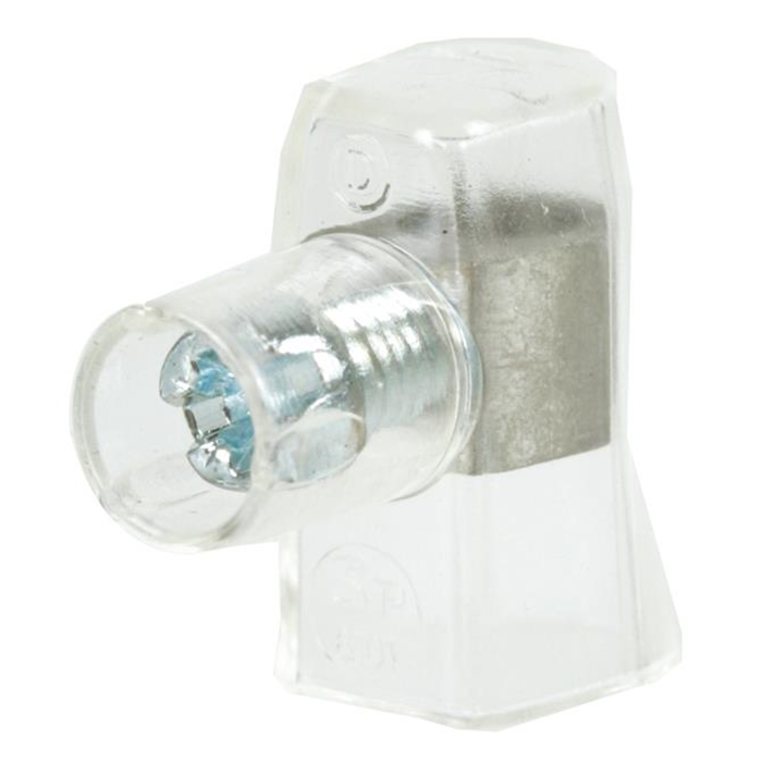 Endemuffe enkelt 2,5mm. klar 10stk