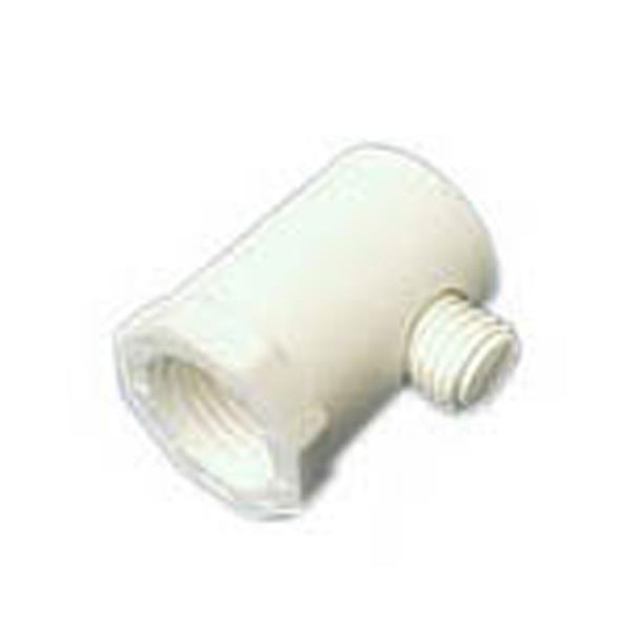 Klemnippel hvid til fatning nylon
