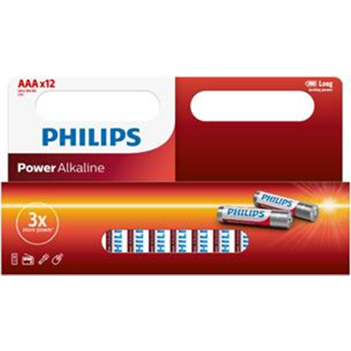 Philips Power batteri AAA 12 stk. LR03