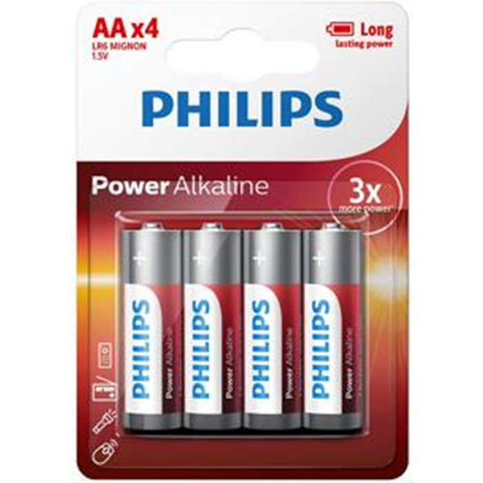 Philips Power batteri AA 4 stk. LR6