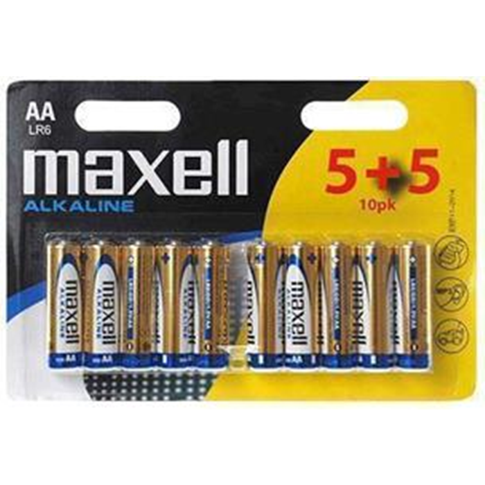 Batteri AA 10 stk. LR06 Maxell