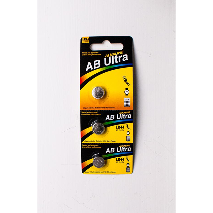 AB Ultra batteri LR44 3 stk.