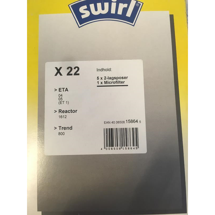 Støvsugerposer X22 papir