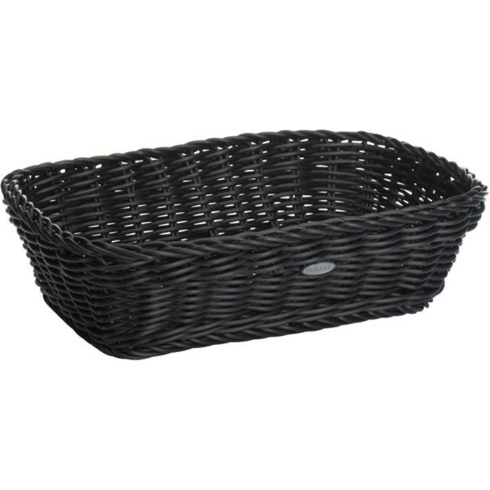 Kurv firkantet 31x21x9cm. sort Saleen