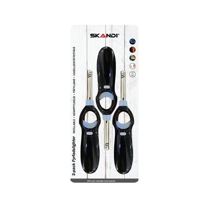 Skandi Cello BBQ lighter 3 pak, Blister