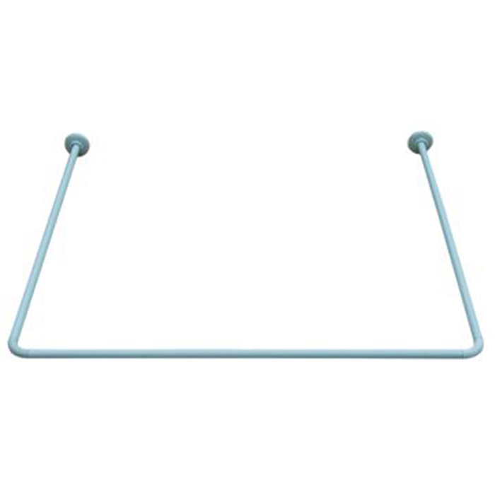 Forhængsstang hvid 90x90x90cm.