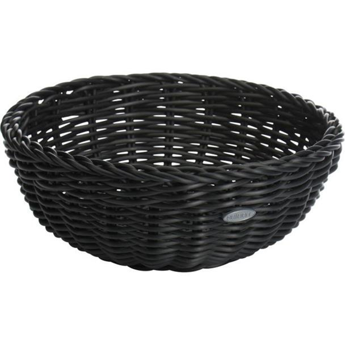 Kurv rund ø23x9cm. sort Saleen