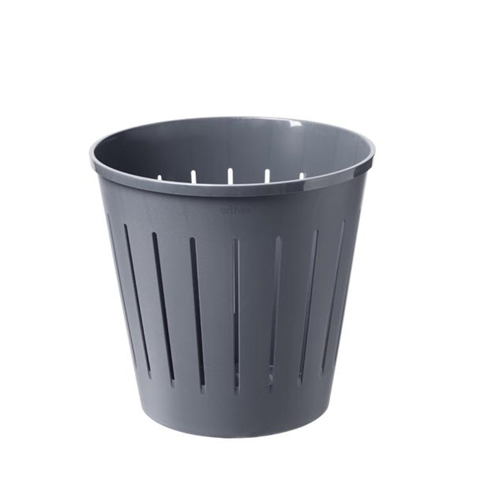 Papirkurv grå plast ø31cm. h29cm.