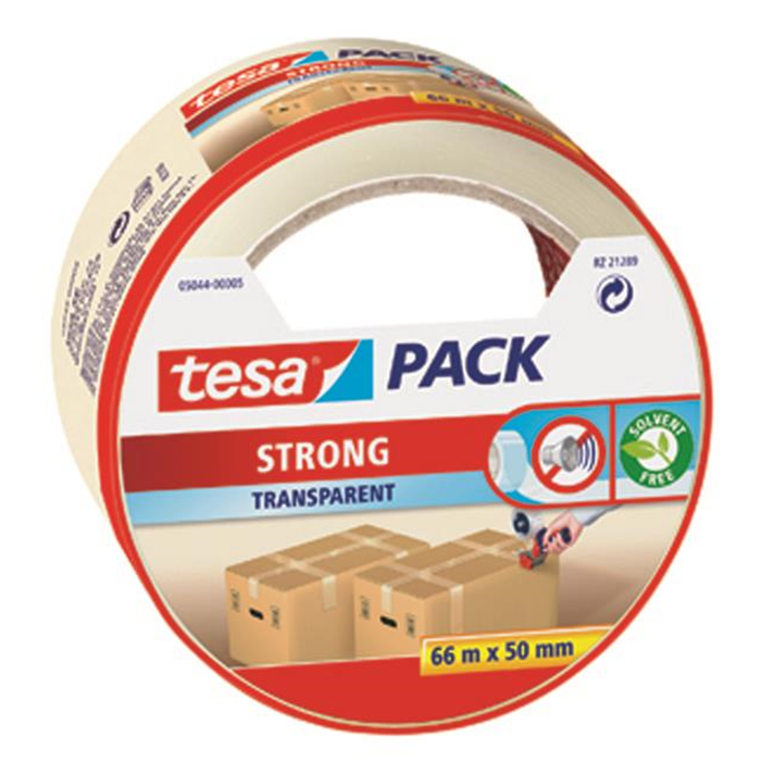 Pakketape 50mm. x 66m. klar Tesa