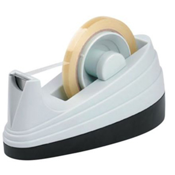 Tape borddispenser stor hvid/sort