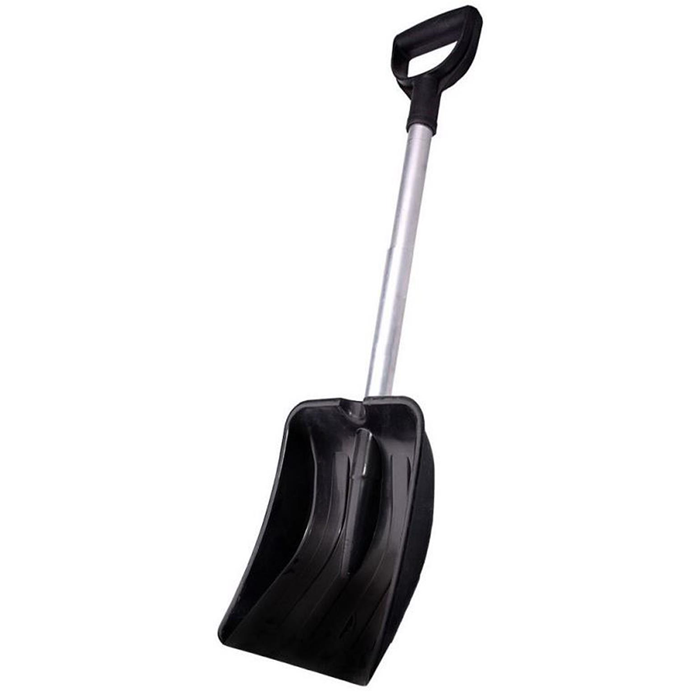 Sneskovl auto teleskopskaft alu sort 70-83cm.