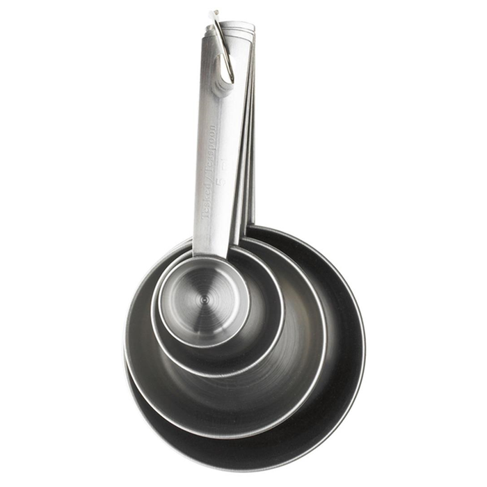 Måleskeer 4 stk. rustfri GastroMax