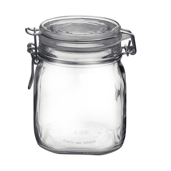 Henkogningsglas 3/4L. firkantet Bormioli