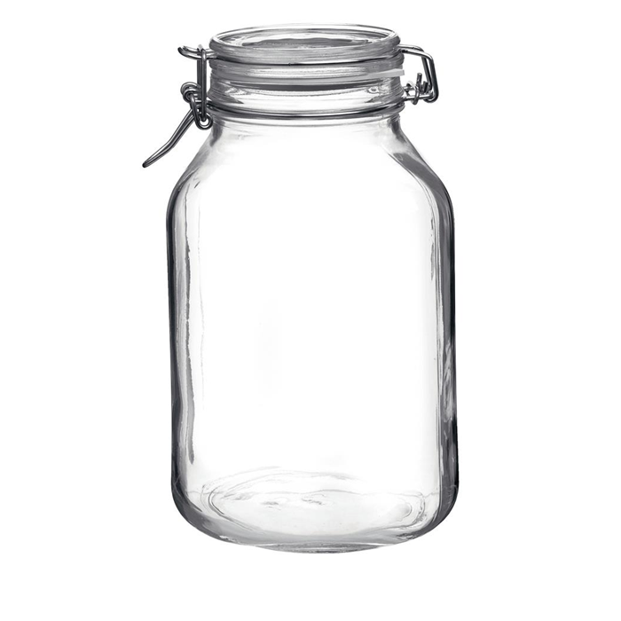 Henkogningsglas 1,0L. firkantet Bormioli