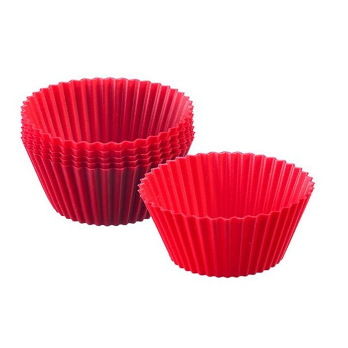 Muffinform 6 stk. løs rød silikone Westmark