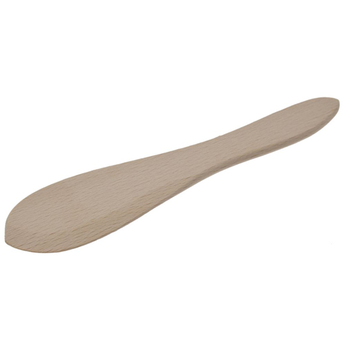 Smørrekniv buet 17cm. bøg 6 pak nr. 31542