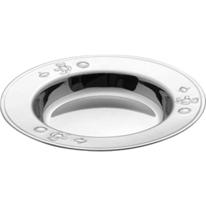 Børnetallerken bamse ø18,5cm. Steel Function