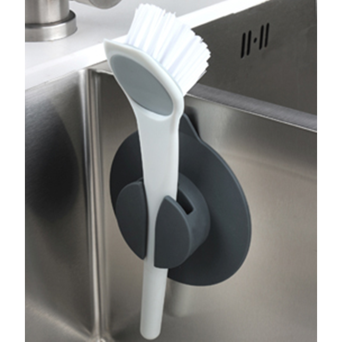 Opvaskebørste med holder plast/silikone