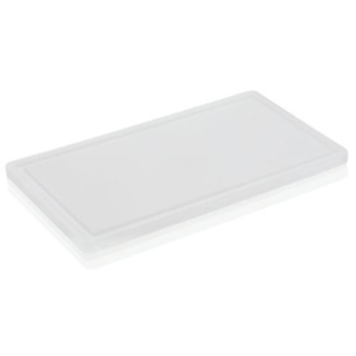 Skærebræt hvid plast 50x30x2cm.