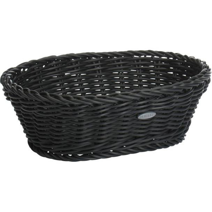 Kurv oval 25,5x19x8cm. sort Saleen