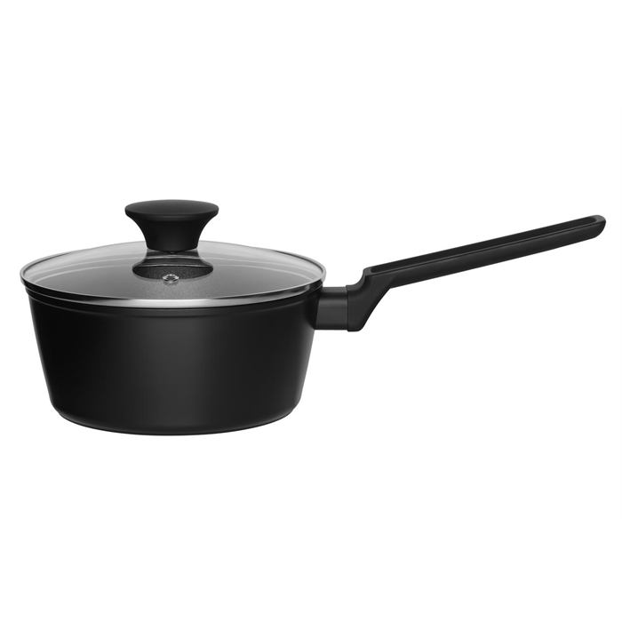 Kasserolle m/ glaslåg 1,7L 16 cm. Maku