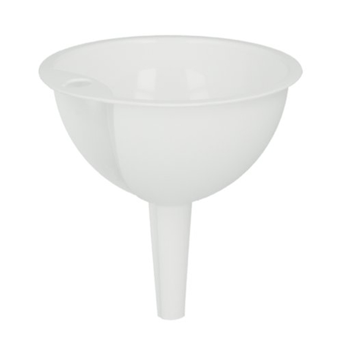Tragt 10cm. hvid plast