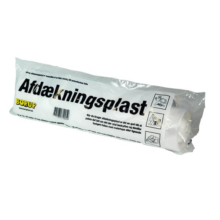 Afdækningsplast 2x25m. 10my 50M2