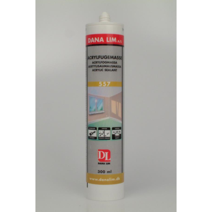 Acrylfugemasse hvid 300ml. DANA557
