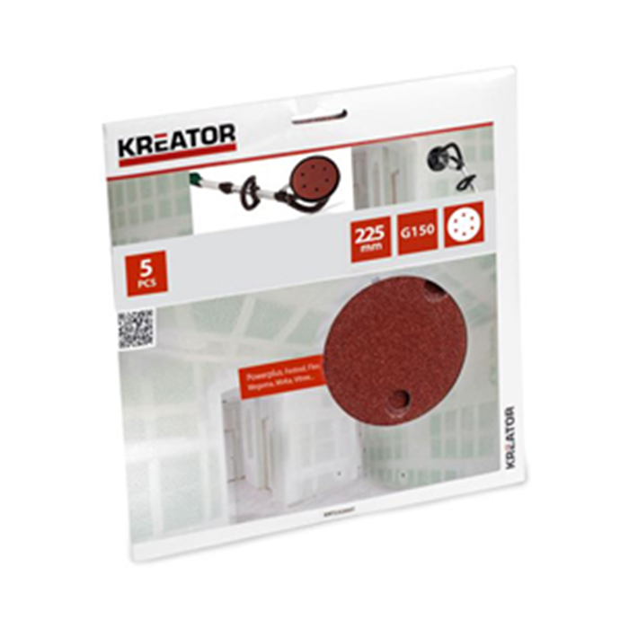Sliberondel ø225mm. K150 rød KRT232007