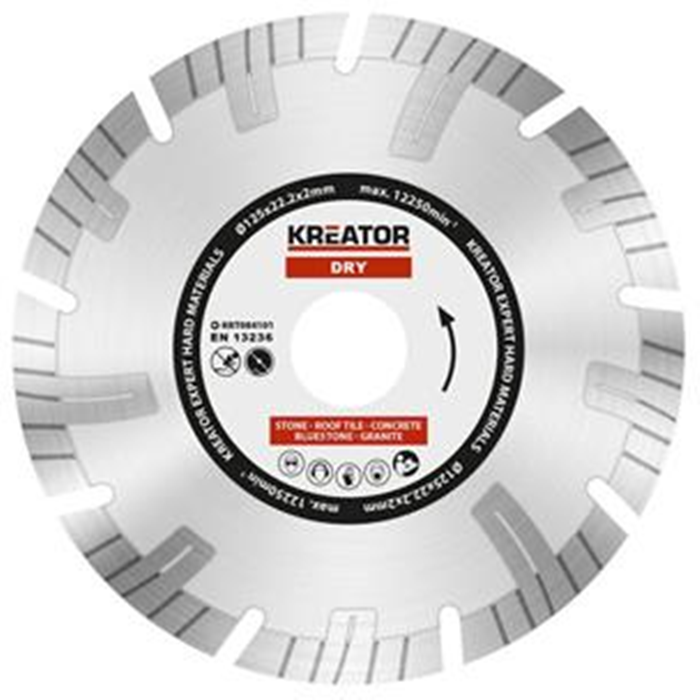 Diamantklinge til sten ø125mm. KRT084101