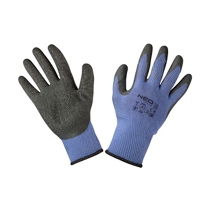 Arbejdshandske latex/bomuld str. 8 97-640-8
