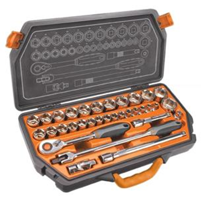 Topnøglesæt 33 dele 1/2" 08-618 Neo