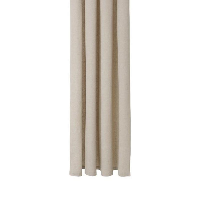 Badeforhæng 180x200cm. beige ensfarvet
