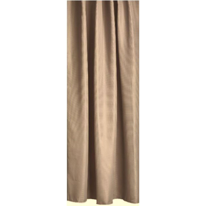 Badeforhæng 180x200cm. nougat ensfarvet