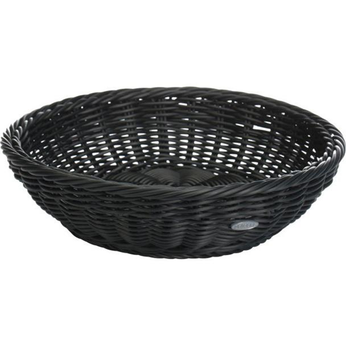 Kurv rund ø29x8cm. sort Saleen