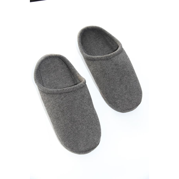 Slippers herre mørk grå (4 par)
