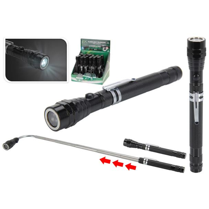 Lommelygte teleskop 3xLED