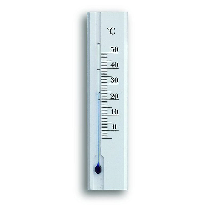 Termometer træ hvid TFA