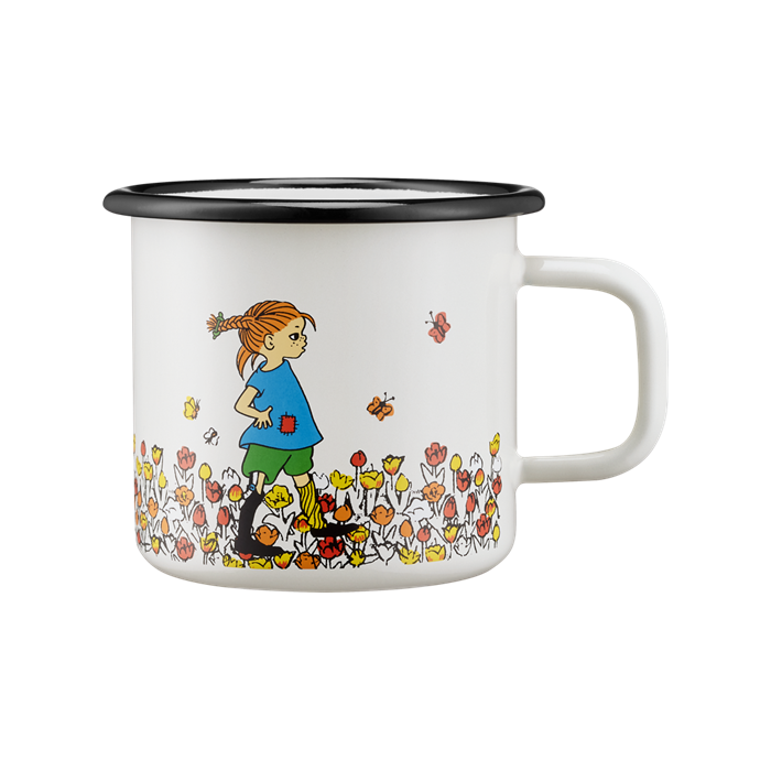Pippi Langstrømpe emaljekrus BE MORE PIPPI 3,7dl