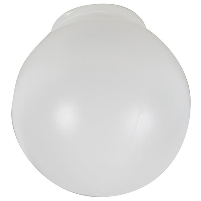 Kuppel plastik opal ø150mm. 84,5mm. gevind