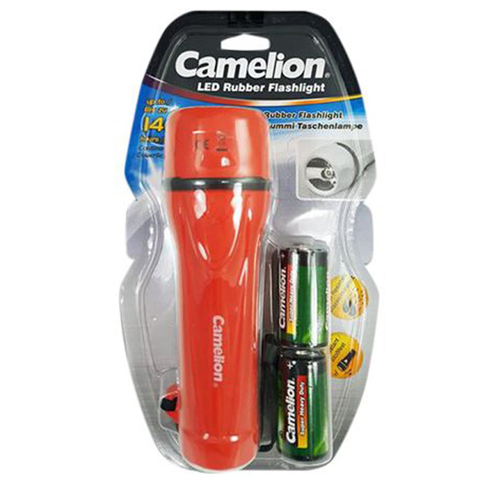 Lommelygte Camelion LED gummi 2xD 120m.