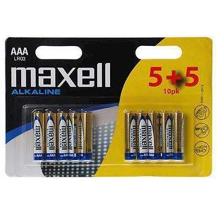 Batteri AAA 10 stk. LR03 Maxell