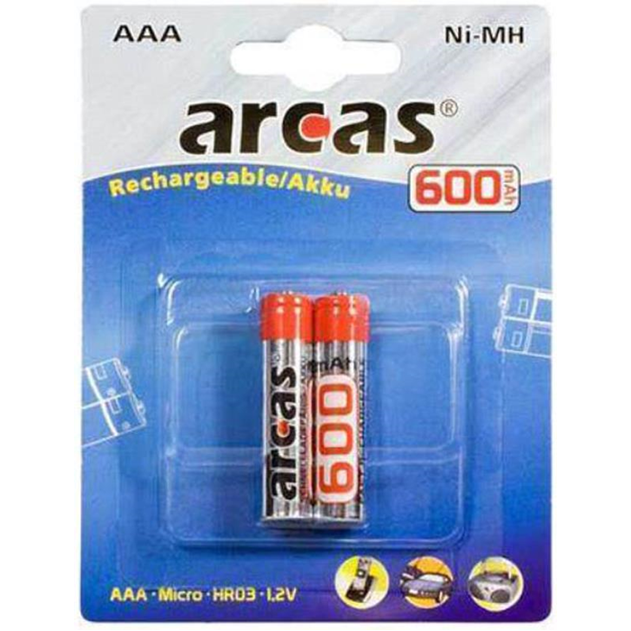 Batteri opladelig AAA 600mAh 2 stk.