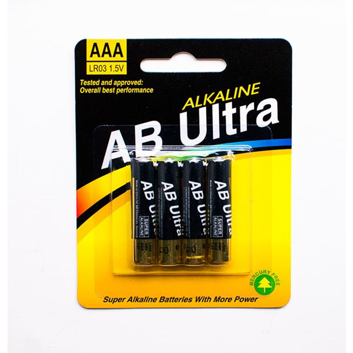 AB Ultra batteri AAA 4 stk. LR03
