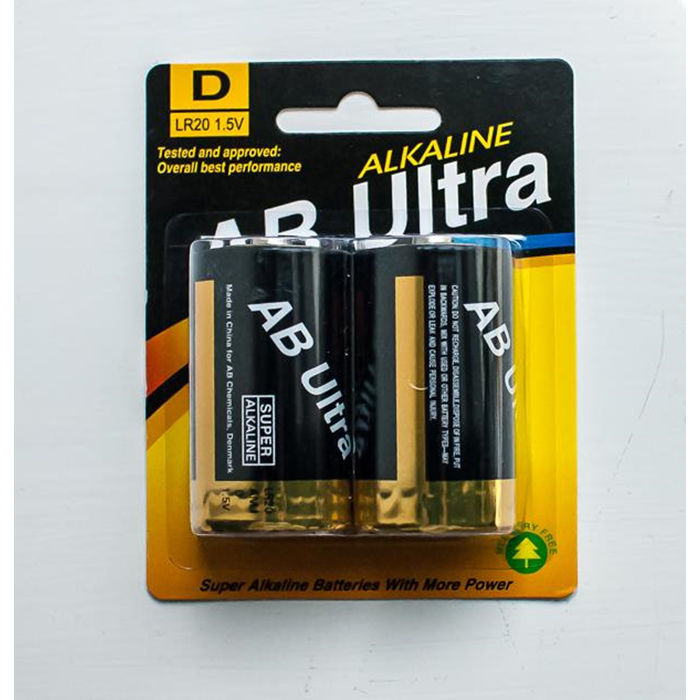 AB Ultra batteri D 2 stk. LR20