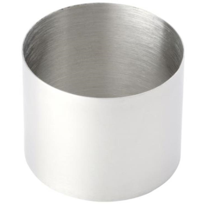 Madring ø5cm. h5cm. rustfrit stål