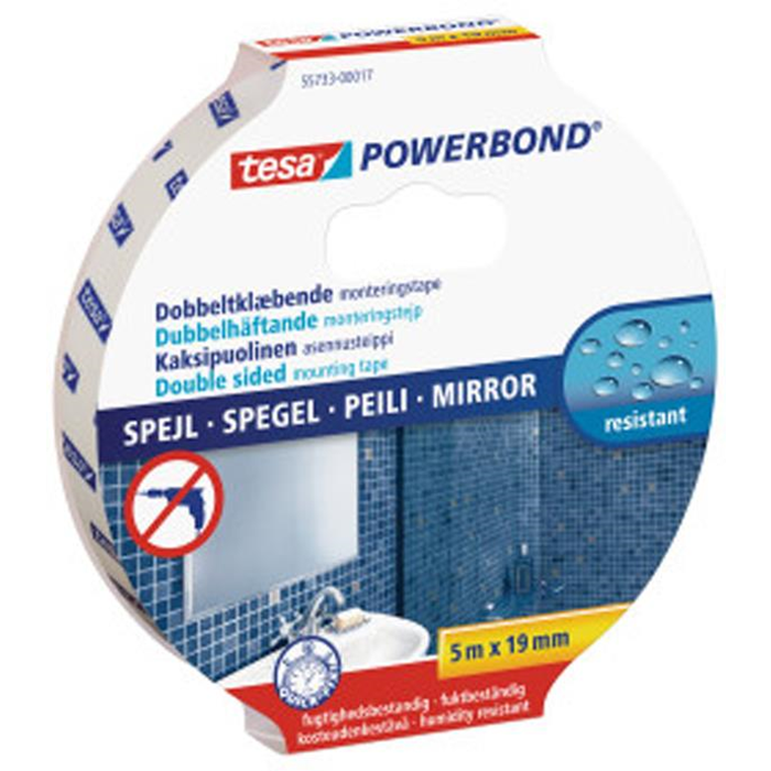 Spejltape 19mm. x 5m. Tesa
