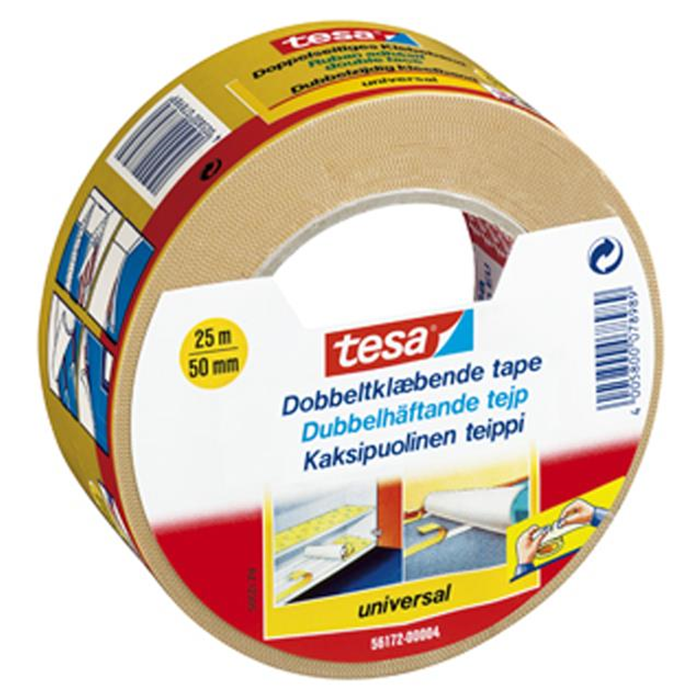 Tæppetape 25m. x 50mm. Tesa