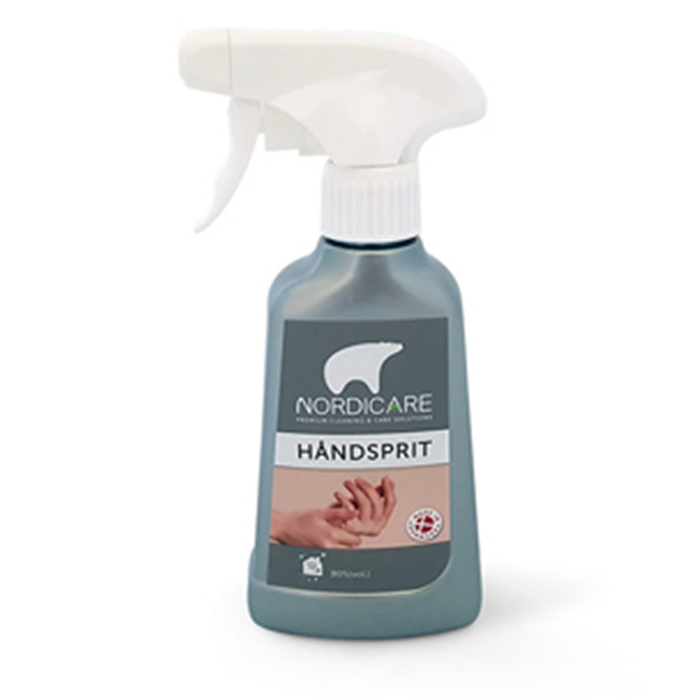 Håndsprit 250ML. 80% (VOL.) med spray